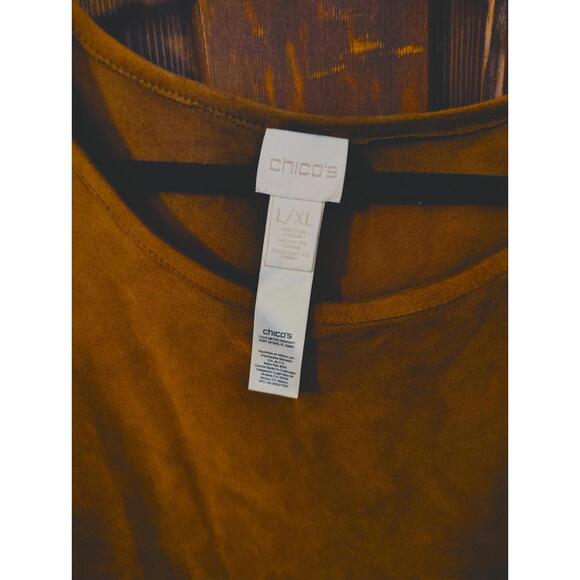 Chico's Women's Brown Lasercut Poncho Boho Size L/XL NWOT - Picture 3 of 4